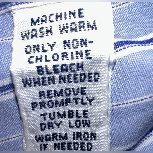 Ralph Lauren Mens XL Bengal Long Sleeve Blue White Striped Classic Button Down - Picture 11 of 14
